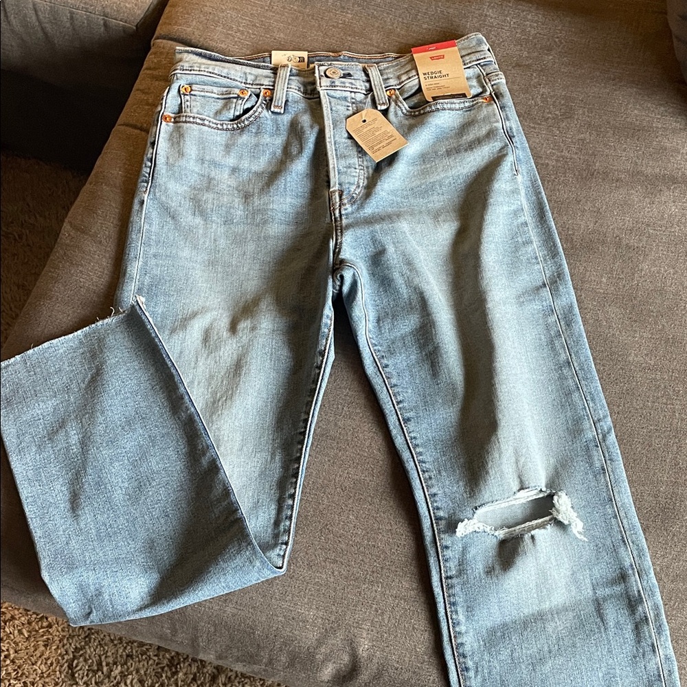 Levi's Blue Wedgie Straight Jeans